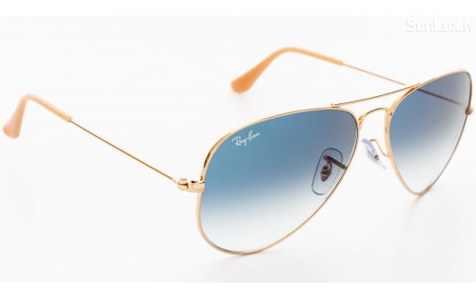Ray-Ban Aviator Large Metal Blue Gradient (RB3025 001/3F 62mm) saules brilles